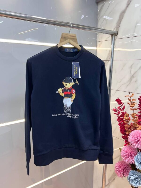 Ralph Laure n Navy Premium Imported Heavy Cotton Fleece 380 GSM Teddy Edition Sweatshirt 3279