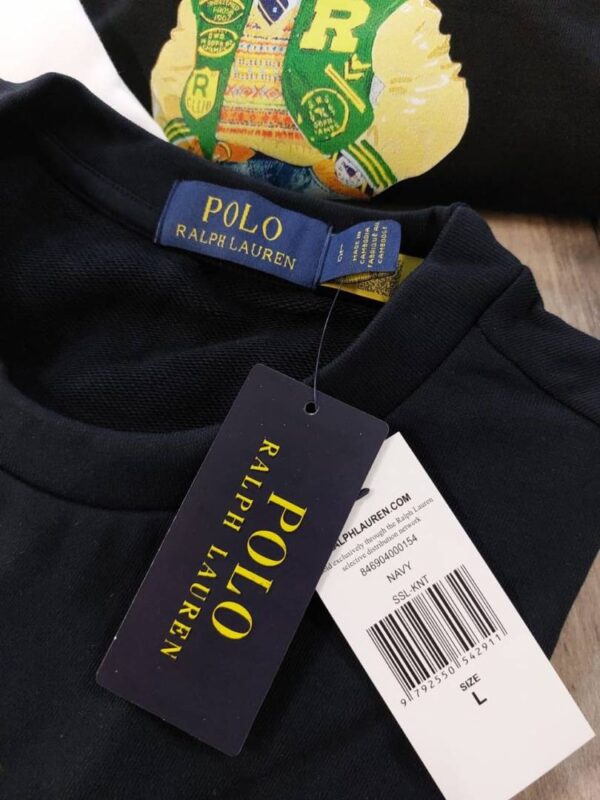 Ralph Laure n Navy Premium Imported Heavy Cotton Fleece 380 GSM Teddy Edition Sweatshirt 3279