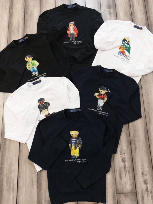 Ralph Laure n Navy Premium Imported Heavy Cotton Fleece 380 GSM Teddy Edition Sweatshirt 3279